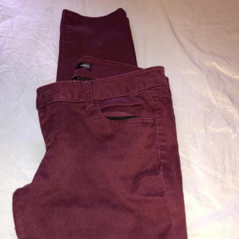 Maroon/purple jeggings